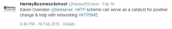 Henley Business School tweet