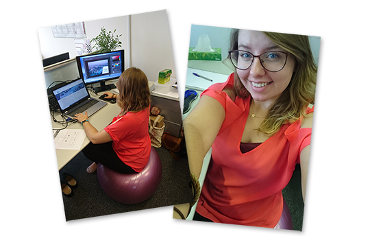 Office wellbeing: Exercise ball